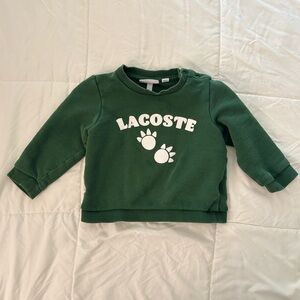 Lacoste Kids Green Sweatshirt with Logo
